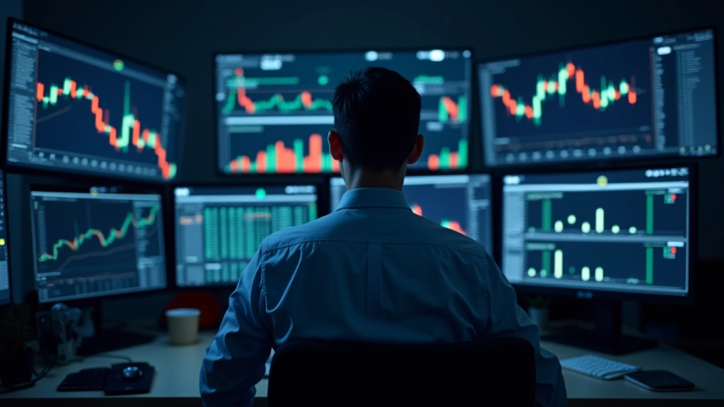 Salle de formation avec écrans de trading